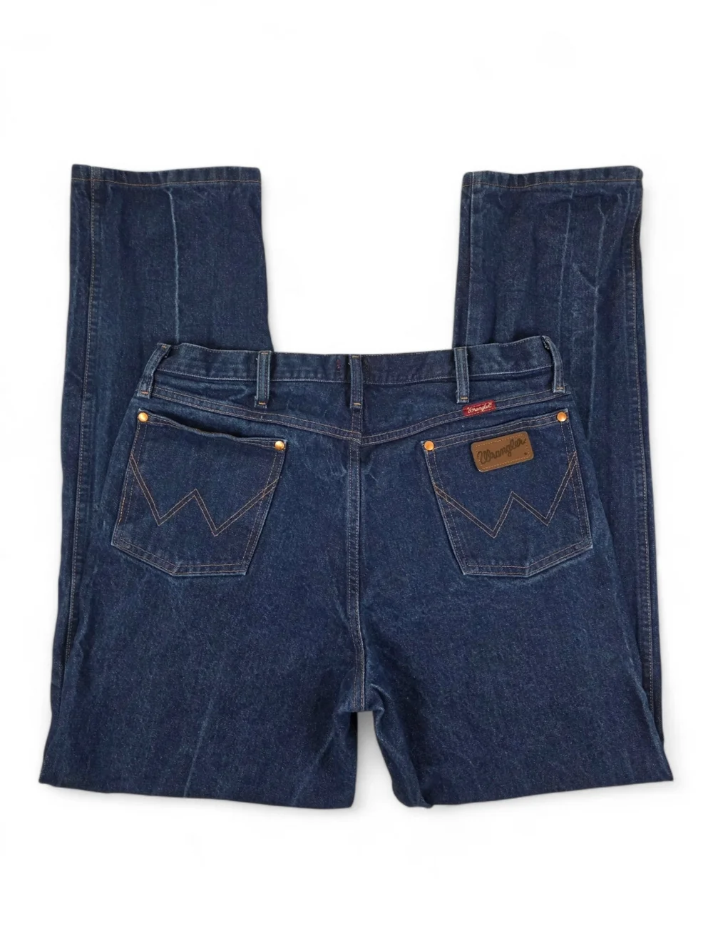 Wrangler 31MWZ Relaxed Fit Jeans Mens 36x34 Dark Wash Straight Denim Cowboy Cut
